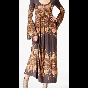 Free people midnight garden maxi dress